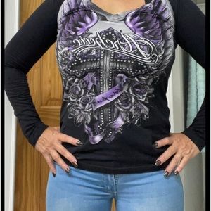 Rock style long sleeve shirt!